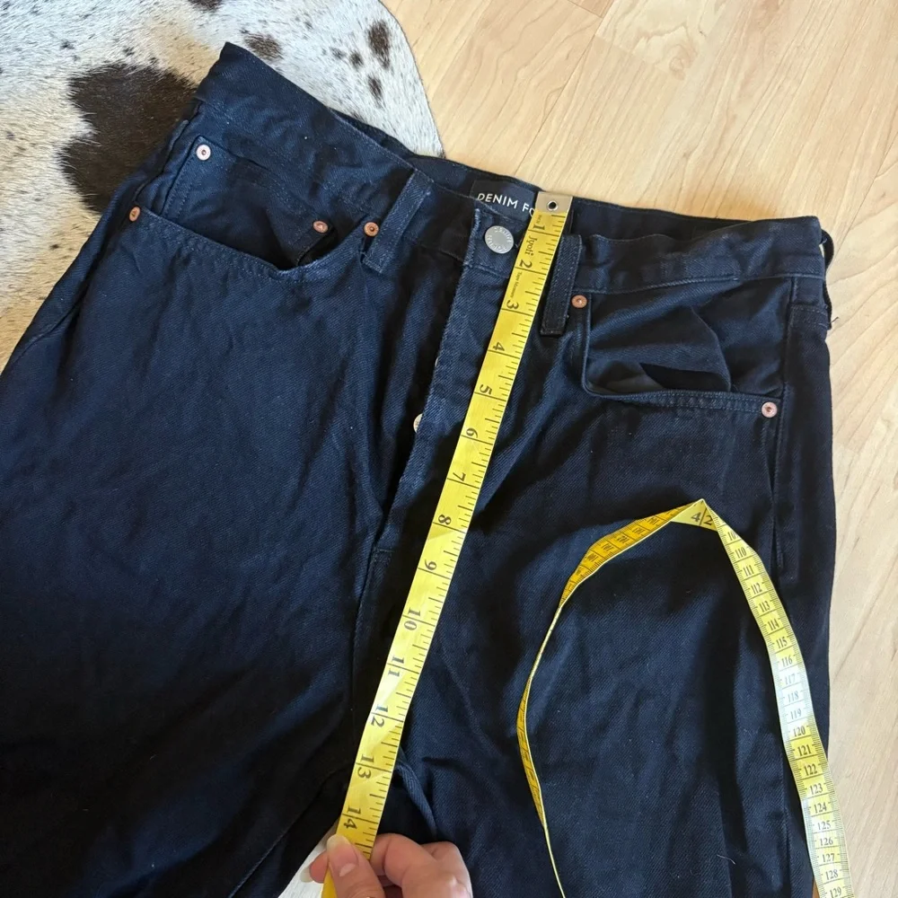DENIM FORUM ARITZIA The Joni High Rise Loose Jeans Black‎ Size 28